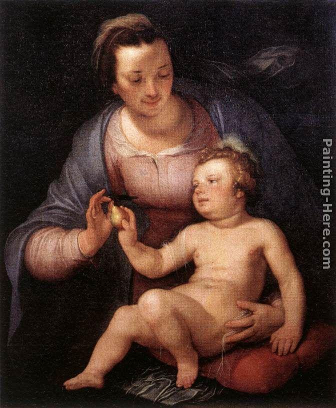 Cornelis Cornelisz Van Haarlem Madonna and Child